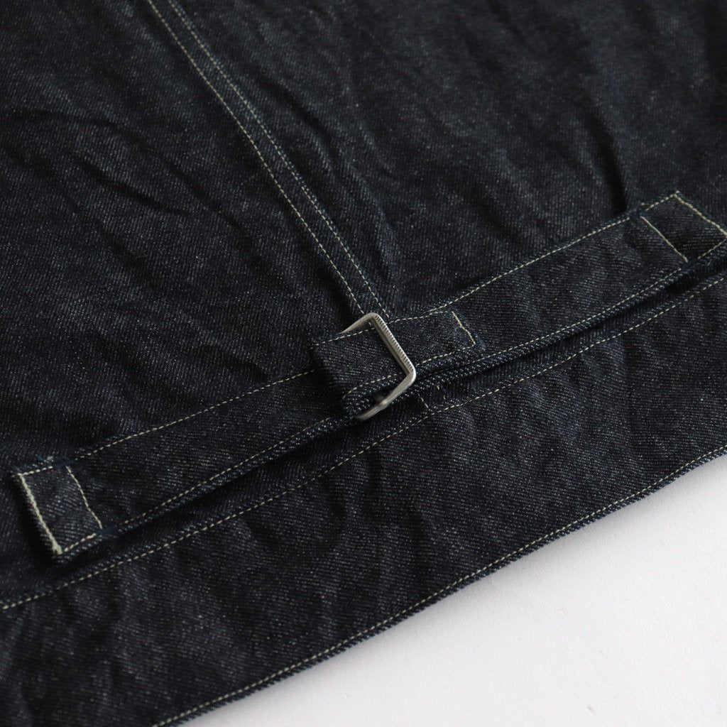 12.9OZ DENIM STAND COLLAR JACKET #INDIGO [BHS23F005] _ blurhms