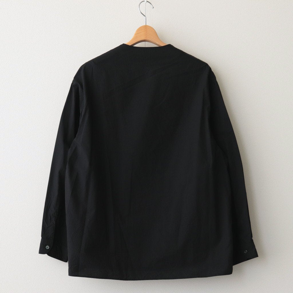 CHAMBRAY CARDIGAN SHIRT #BLACK [BHS23F020]