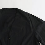 CHAMBRAY CARDIGAN SHIRT #BLACK [BHS23F020]