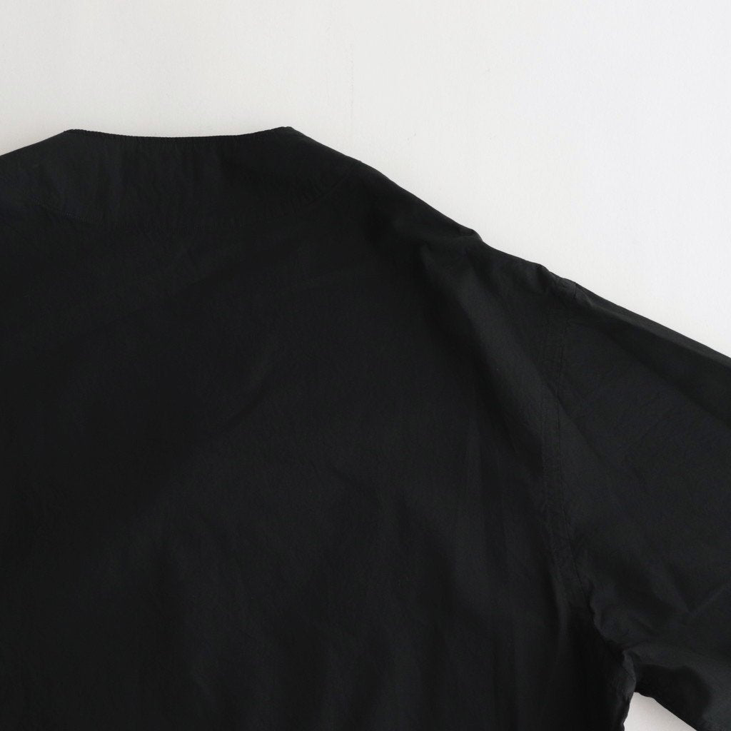 CHAMBRAY CARDIGAN SHIRT #BLACK [BHS23F020]