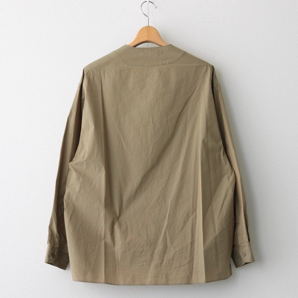 CHAMBRAY CARDIGAN SHIRT #OLIVEBEIGE [BHS23F020]