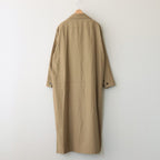 COTTON LINEN HIGH TWIST GABARDINE TUNIC OP #KHAKI [16832 55022]
