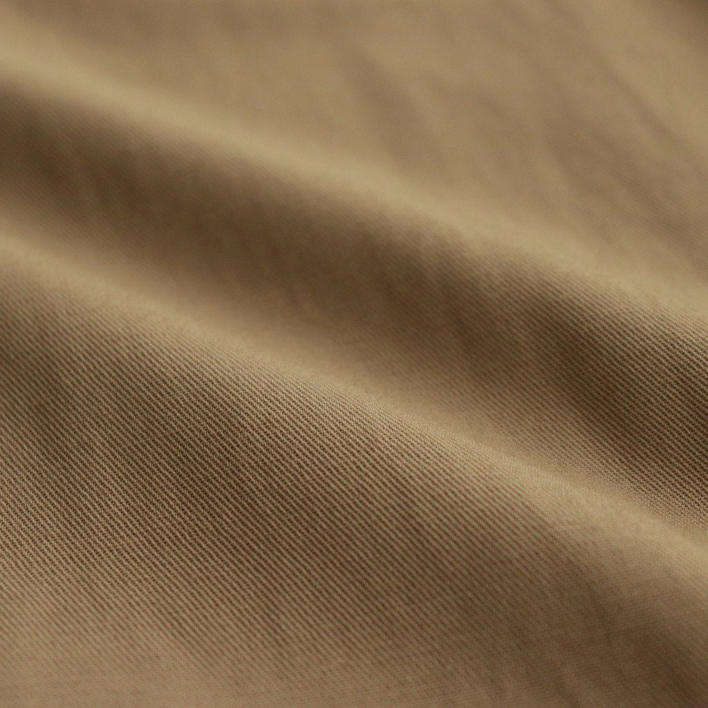 COTTON LINEN HIGH TWIST GABARDINE TUNIC OP #KHAKI [16832 55022]