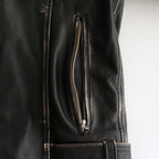 HARVIESTOUN / モーターサイクルジャケット #BLACK [DN-0201B1]