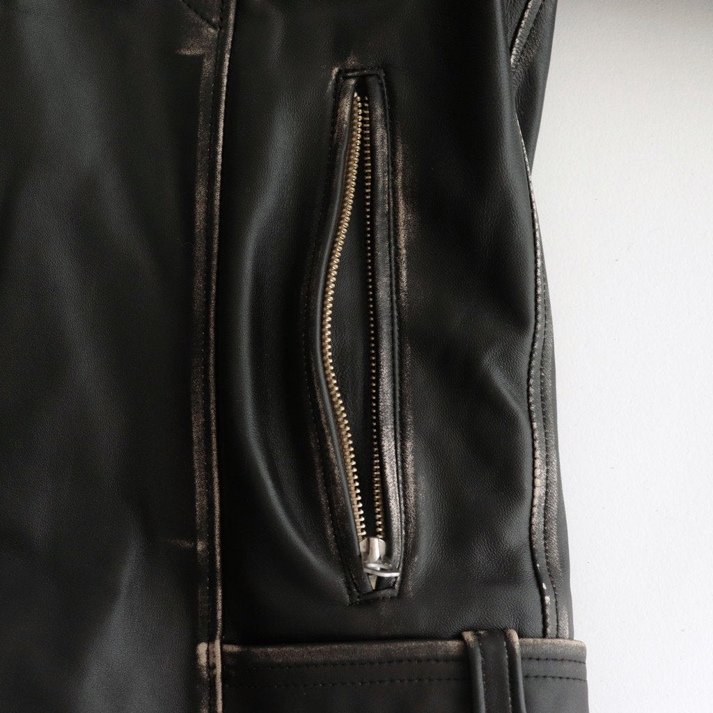 HARVIESTOUN / モーターサイクルジャケット #BLACK [DN-0201B1]