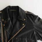 HARVIESTOUN / モーターサイクルジャケット #BLACK [DN-0201B1]