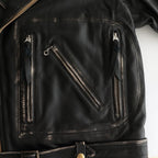 HARVIESTOUN / モーターサイクルジャケット #BLACK [DN-0201B1]