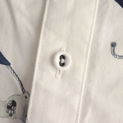 PLYMOUTH / Flag Print Utility Shirt #OFF WHITE [DN-0501Y1]