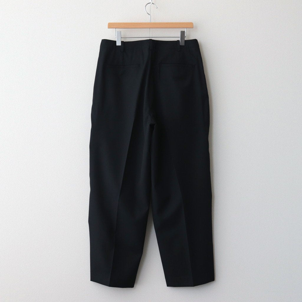 WOOL GABARDINE SLACKS #BLACKNAVY [BHS23F035]