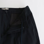 WOOL GABARDINE SLACKS #BLACKNAVY [BHS23F035]