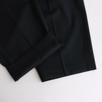 WOOL GABARDINE SLACKS #BLACKNAVY [BHS23F035]
