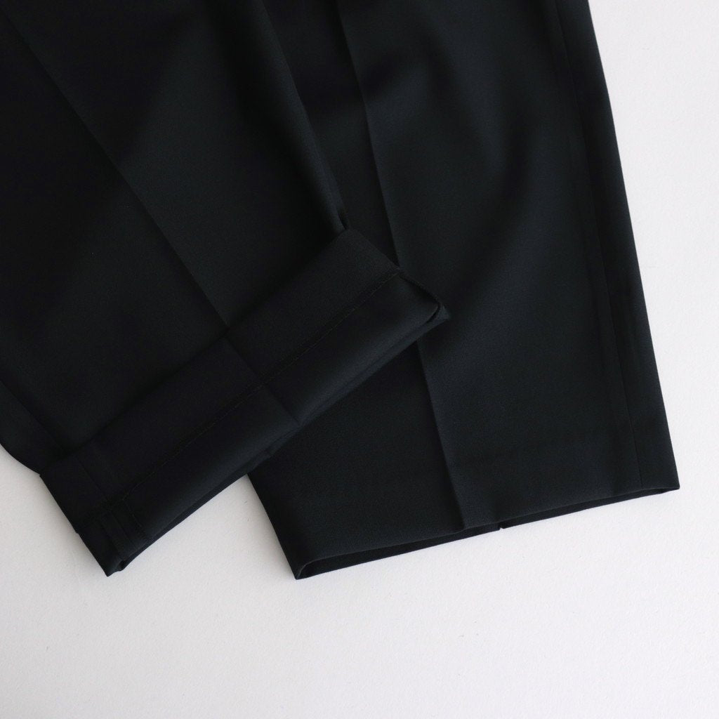 WOOL GABARDINE SLACKS #BLACKNAVY [BHS23F035]