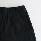 WOOL GABARDINE SLACKS #BLACKNAVY [BHS23F035]