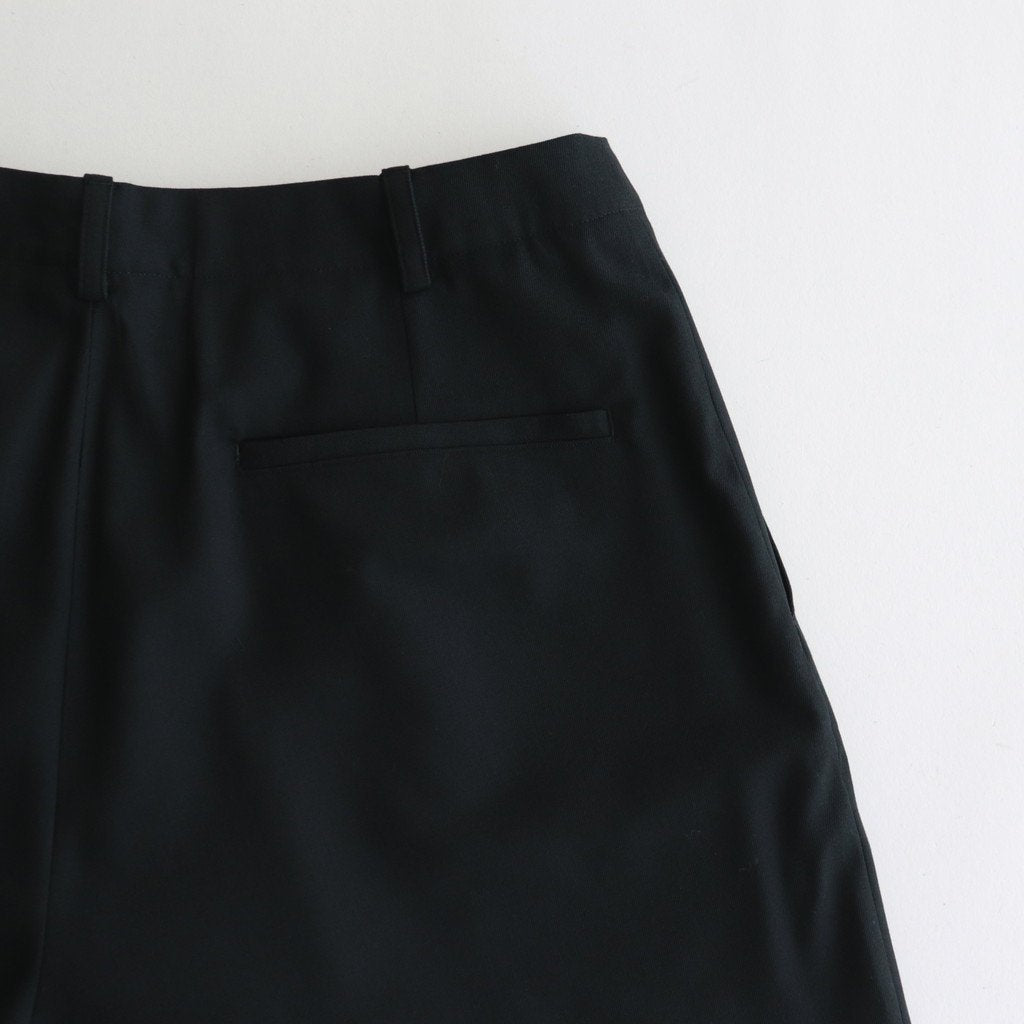 WOOL GABARDINE SLACKS #BLACKNAVY [BHS23F035]