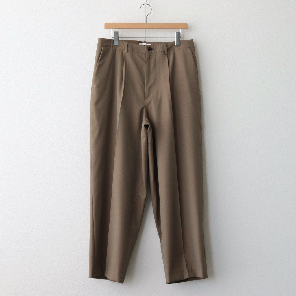 WOOL GABARDINE SLACKS #KHAKIBEIGE [BHS23F035]