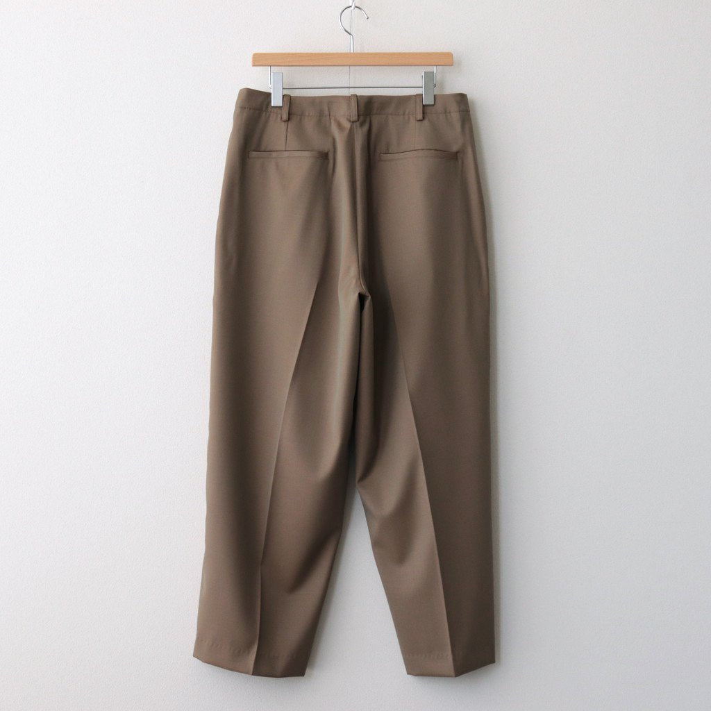 WOOL GABARDINE SLACKS #KHAKIBEIGE [BHS23F035]