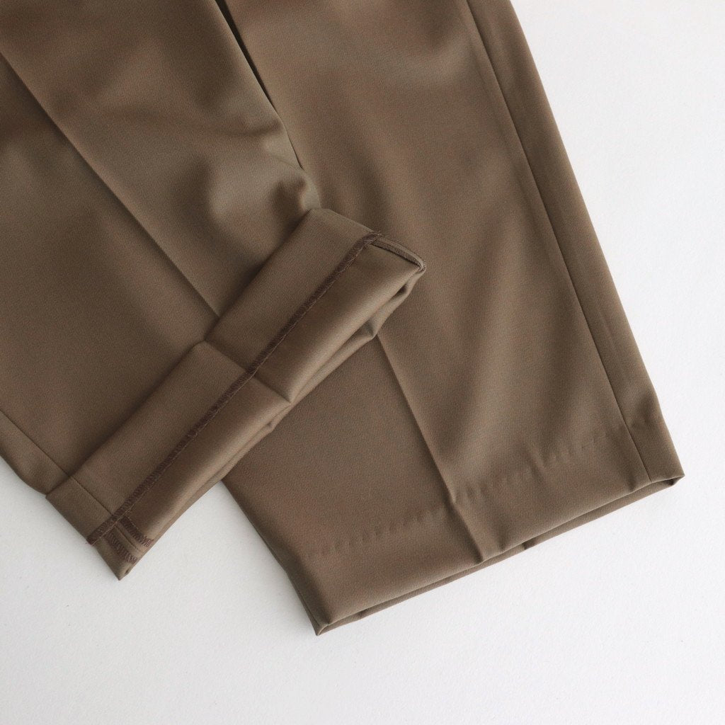WOOL GABARDINE SLACKS #KHAKIBEIGE [BHS23F035]