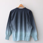 LIGHT SWEAT CREW-NECK P/O #DARKNAVY×SAXE [BHSW23F12]