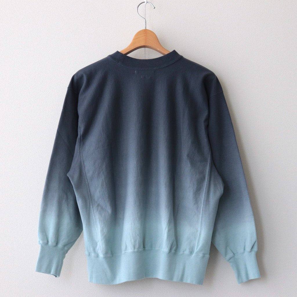 LIGHT SWEAT CREW-NECK P/O #DARKNAVY×SAXE [BHSW23F12]