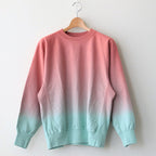 LIGHT SWEAT CREW-NECK P/O #SALMON×MINT [BHSW23F12]