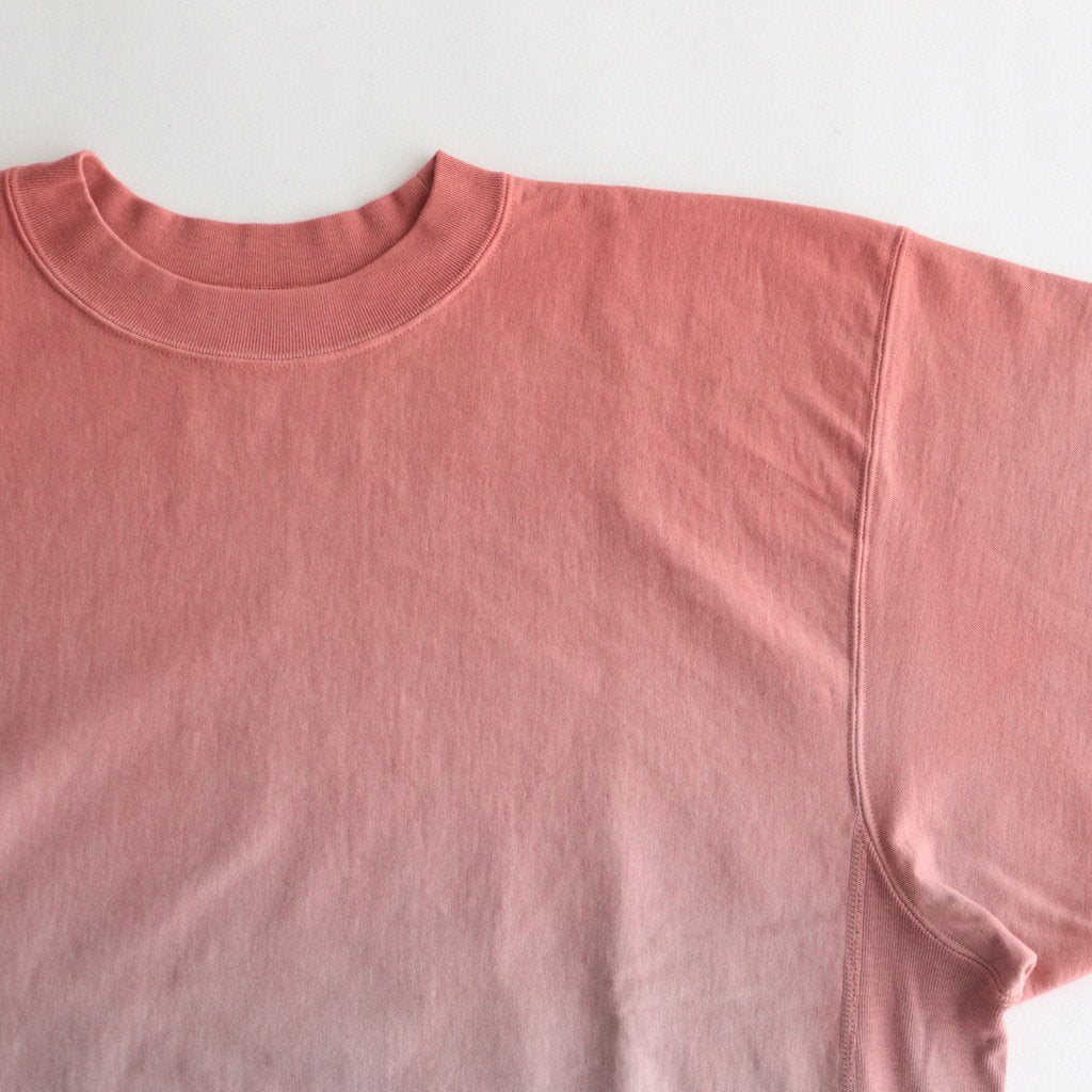 LIGHT SWEAT CREW-NECK P/O #SALMON×MINT [BHSW23F12] _ blurhms