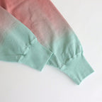 LIGHT SWEAT CREW-NECK P/O #SALMON×MINT [BHSW23F12]