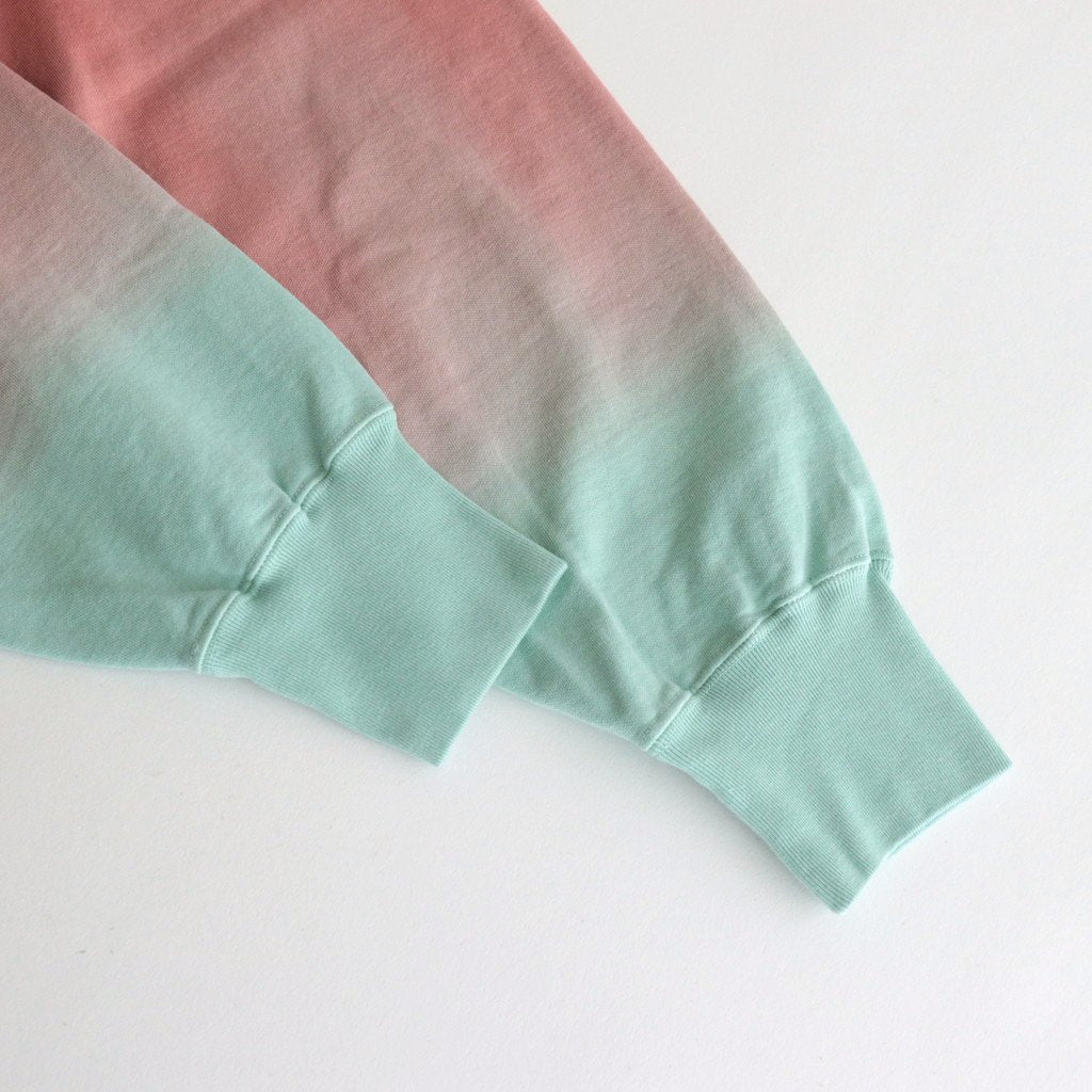 LIGHT SWEAT CREW-NECK P/O #SALMON×MINT [BHSW23F12]