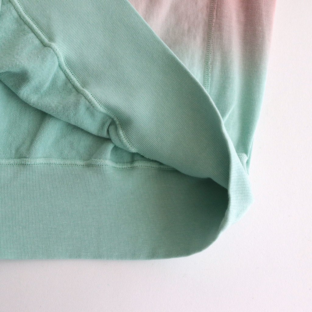 LIGHT SWEAT CREW-NECK P/O #SALMON×MINT [BHSW23F12]
