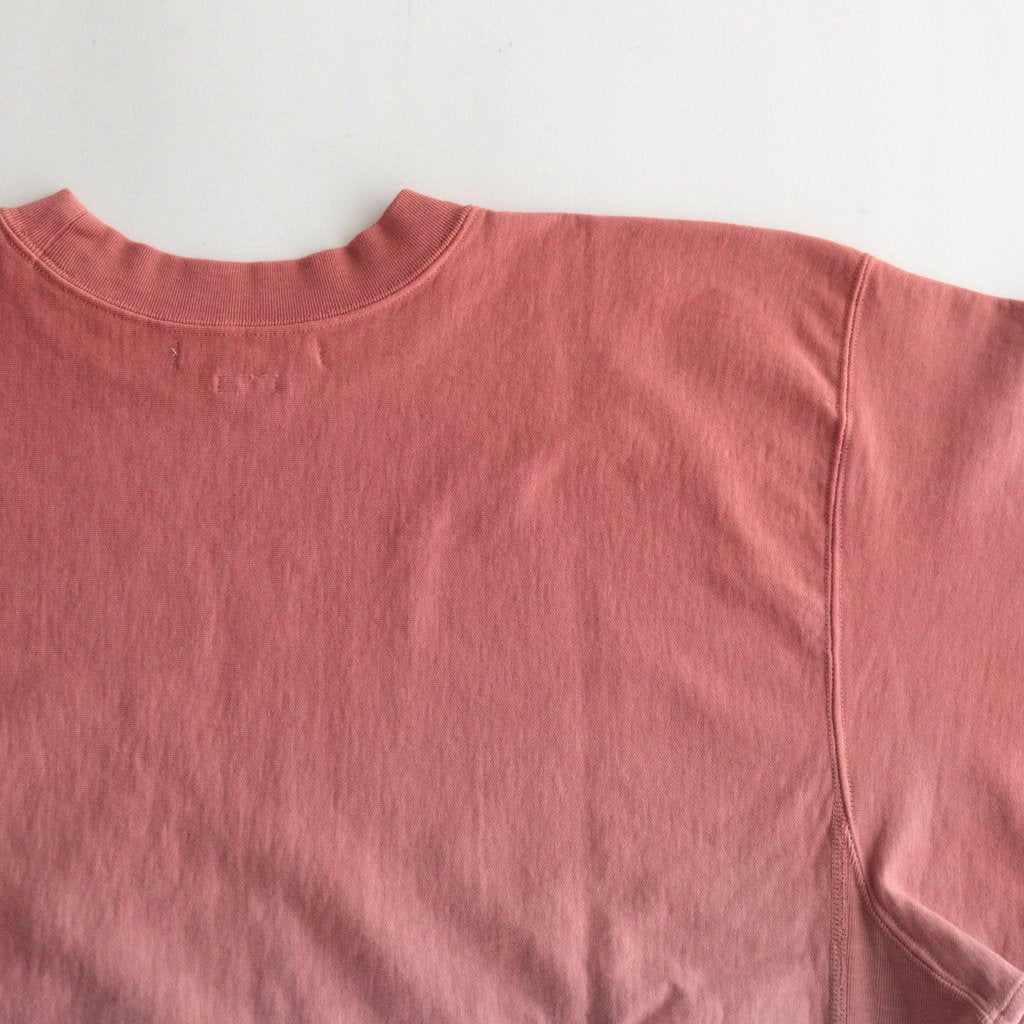 LIGHT SWEAT CREW-NECK P/O #SALMON×MINT [BHSW23F12]
